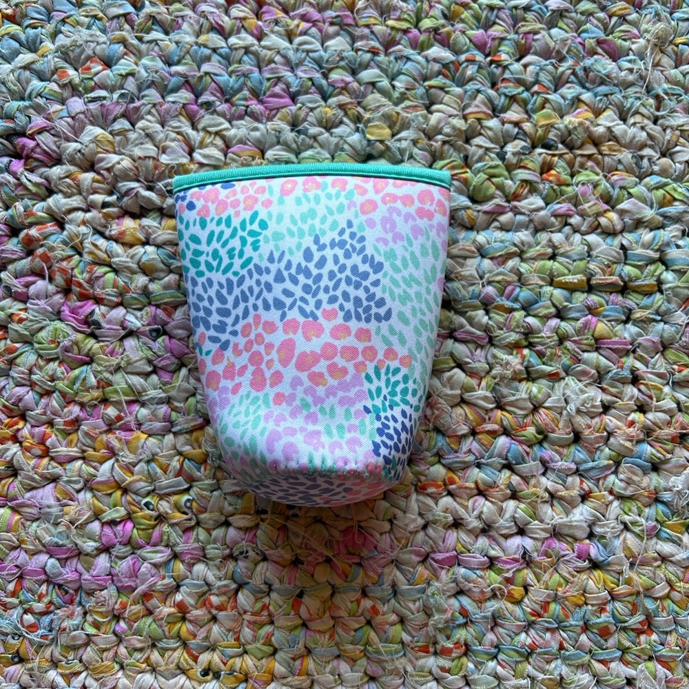 Blue and Pink Iridescent Coffee Tumbler Kitchen Accessory